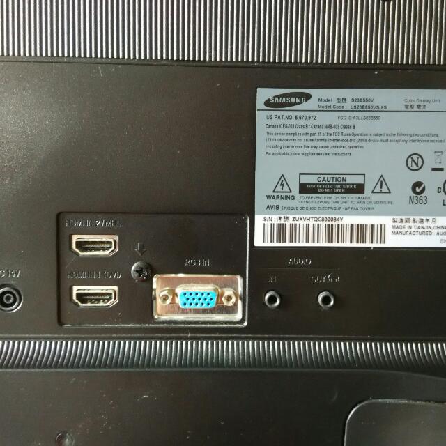   Samsung S23B550V monitor